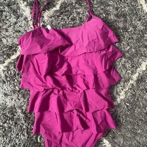 One Piece Ruffle Bathing Suit